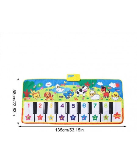 ABC Mats for Floor Two Step and Dance Kids Musical Mats Music Piano Keyboard Dance Floor Mat Carpet Blanket Touch Playmat Ear...