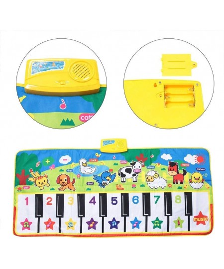 ABC Mats for Floor Two Step and Dance Kids Musical Mats Music Piano Keyboard Dance Floor Mat Carpet Blanket Touch Playmat Ear...