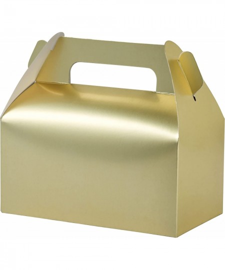 30 Pack Gold Gable Treat Boxes Party Favor Boxes Gift Boxes for Kids for Snacks Candy Toys Birthday Party Wedding Halloween C...