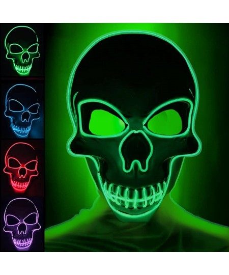 Halloween Scary Mask Light Up Mask for Party Favor Supplies with 3 Modes $22.76 - Kids' Dress-Up Accessories