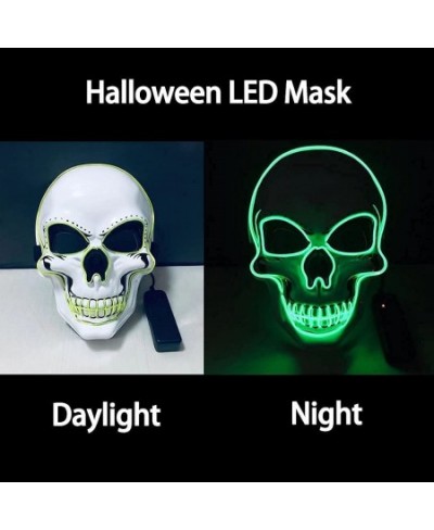 Halloween Scary Mask Light Up Mask for Party Favor Supplies with 3 Modes $22.76 - Kids' Dress-Up Accessories