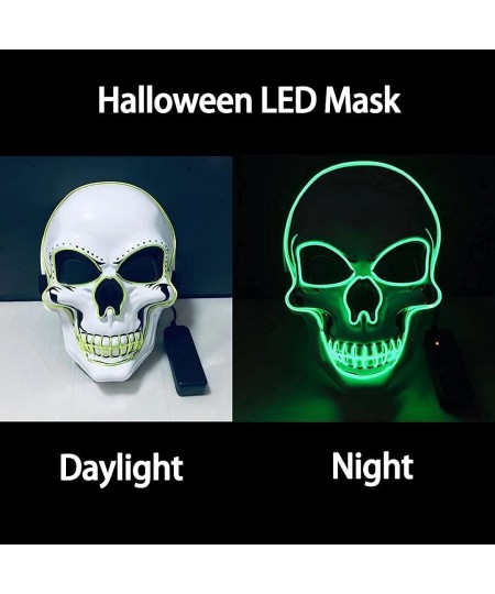 Halloween Scary Mask Light Up Mask for Party Favor Supplies with 3 Modes $22.76 - Kids' Dress-Up Accessories