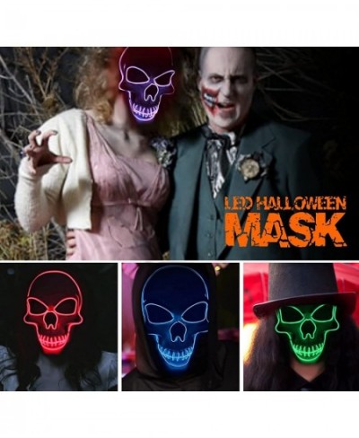 Halloween Scary Mask Light Up Mask for Party Favor Supplies with 3 Modes $22.76 - Kids' Dress-Up Accessories