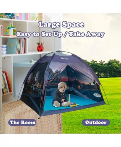 Space Kids Play Tent - Children Galaxy Dome Playhouse Portable Astronaut Space Theme Play Tent for Boys Girls Indoor and Outd...