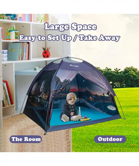 Space Kids Play Tent - Children Galaxy Dome Playhouse Portable Astronaut Space Theme Play Tent for Boys Girls Indoor and Outd...