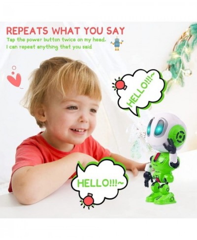 JXZJCY Talking Robot Toys for Kids Mini Robot Toys Repeats What You Say with Flashing Lights and Touch Control Children Toys ...