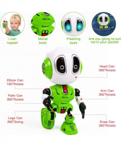 JXZJCY Talking Robot Toys for Kids Mini Robot Toys Repeats What You Say with Flashing Lights and Touch Control Children Toys ...