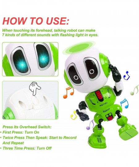 JXZJCY Talking Robot Toys for Kids Mini Robot Toys Repeats What You Say with Flashing Lights and Touch Control Children Toys ...