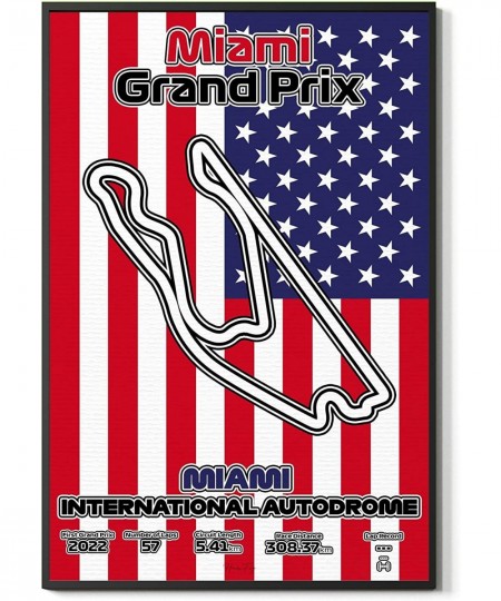 F1 Miami Grand Prix Racetrack My F1 Race Track Formula1 World Championship Race Track F1 Circuit Car Racing Grand Prix Inspir...