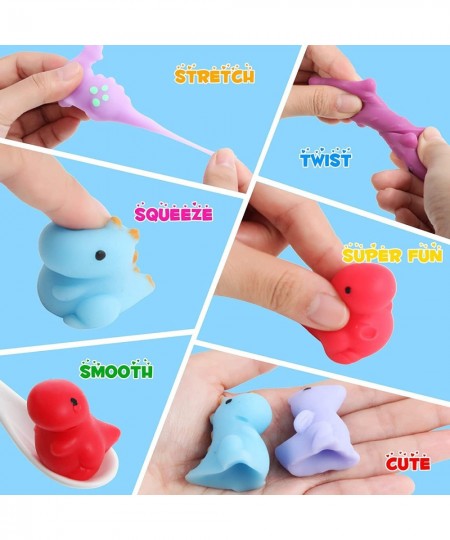 30 Pcs Dinosaur Kawaii Squishies Mochi Squishy Toys for Kids Party Favors Birthday Gifts for Boys Girls Classroom Prizes Pina...