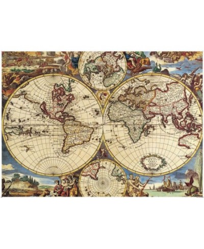 1000 Piece Jigsaw Puzzle Map Cardboard Puzzle Game Floor Puzzle - Relaxation Puzzle Games - Thinking Sports Puzzle (70 x 50 c...