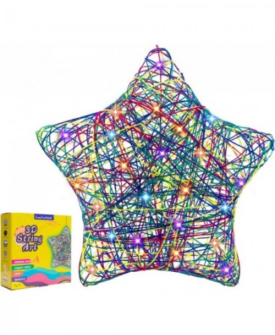 Make a Glows Star Lantern with 30 Multi-Colored LED Bulbs - Kids Gifts - 3D String Art Kit for Kids - DIY Arts & Craft Kits -...