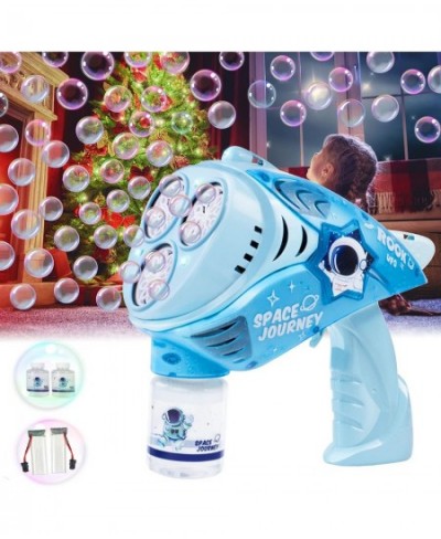 Bubble Gun - Bubble Machine for Kids Space Bubble Maker 360 Degree Leak Proof Design Bubble Blaster with Lights Bubble Blower...