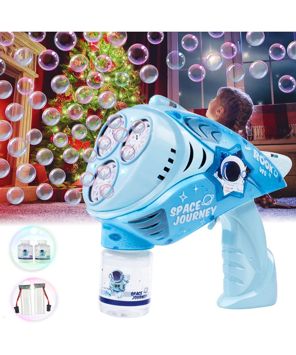 Bubble Gun - Bubble Machine for Kids Space Bubble Maker 360 Degree Leak Proof Design Bubble Blaster with Lights Bubble Blower...