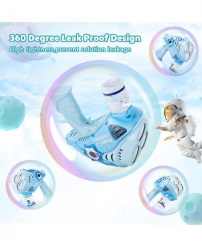 Bubble Gun - Bubble Machine for Kids Space Bubble Maker 360 Degree Leak Proof Design Bubble Blaster with Lights Bubble Blower...