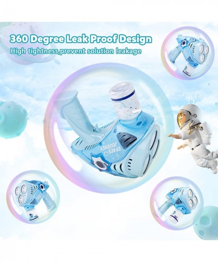 Bubble Gun - Bubble Machine for Kids Space Bubble Maker 360 Degree Leak Proof Design Bubble Blaster with Lights Bubble Blower...