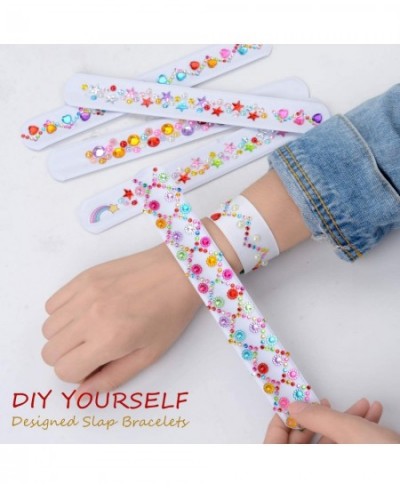 Slap Bracelets 35 Pack White DIY Slap Bracelets Bands Kids Party Bracelet Favors Painting Pat Ring Snap Bracelets Wristbands ...