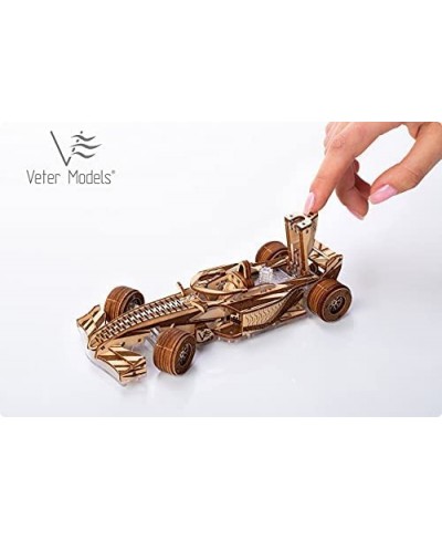 Veter Model Mechanical 3D Puzzle Wooden Plastic F1 Race CAR for self-Assembly $90.36 - 3-D Puzzles