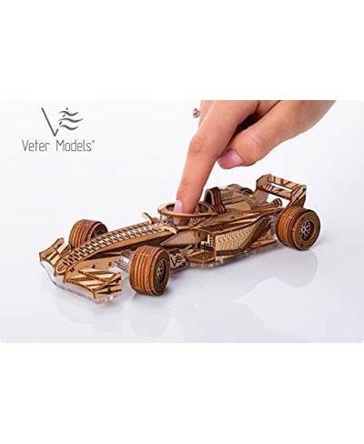 Veter Model Mechanical 3D Puzzle Wooden Plastic F1 Race CAR for self-Assembly $90.36 - 3-D Puzzles