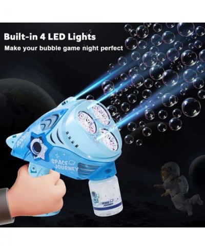 Bubble Gun - Bubble Machine for Kids Space Bubble Maker 360 Degree Leak Proof Design Bubble Blaster with Lights Bubble Blower...