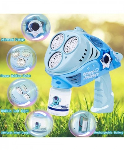 Bubble Gun - Bubble Machine for Kids Space Bubble Maker 360 Degree Leak Proof Design Bubble Blaster with Lights Bubble Blower...