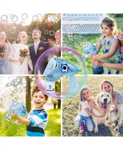 Bubble Gun - Bubble Machine for Kids Space Bubble Maker 360 Degree Leak Proof Design Bubble Blaster with Lights Bubble Blower...