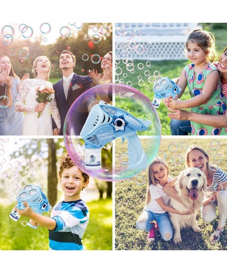 Bubble Gun - Bubble Machine for Kids Space Bubble Maker 360 Degree Leak Proof Design Bubble Blaster with Lights Bubble Blower...