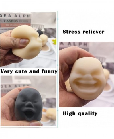 Squishy Fidget Sensory Stress Human face Toys for Adults Teens Kids Decompression Anxiety Relief Toy Funny Gift for Birthday ...