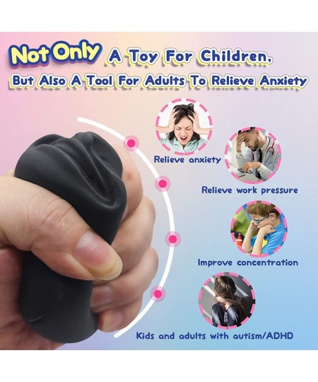 Squishy Fidget Sensory Stress Human face Toys for Adults Teens Kids Decompression Anxiety Relief Toy Funny Gift for Birthday ...