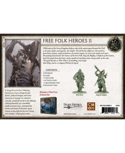 A Song of Ice and Fire Tabletop Miniatures Free Folk Heroes II Unit Box | Strategy Game for Teens and Adults | Ages 14+ | 2+ ...