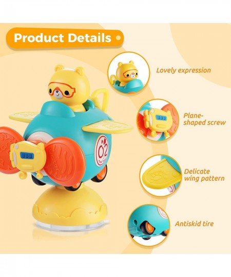 Suction Cup Spinner Toys: Baby Rattles Toy Kids Spinning Top Toys Baby Dimple Toy Sensory Toys Infant High Chair Toy Grab Spi...