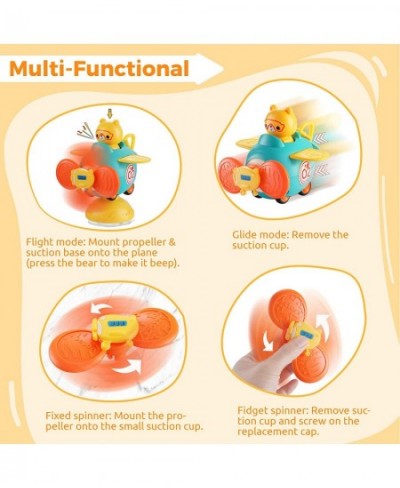 Suction Cup Spinner Toys: Baby Rattles Toy Kids Spinning Top Toys Baby Dimple Toy Sensory Toys Infant High Chair Toy Grab Spi...