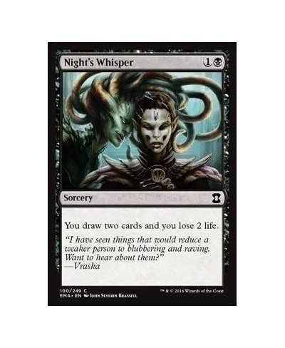 Night39 s Whisper (100/249) - Eternal Masters - Foil $13.95 - Card Games