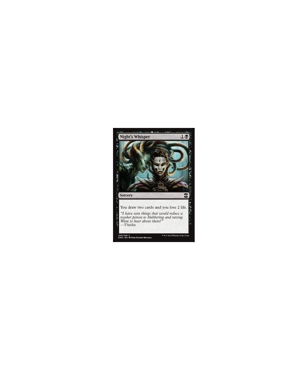 Night39 s Whisper (100/249) - Eternal Masters - Foil $13.95 - Card Games