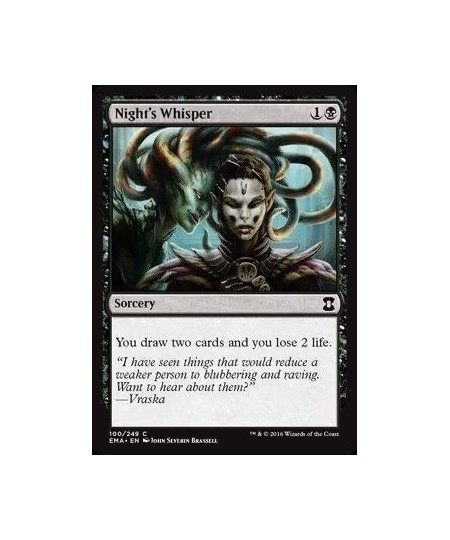 Night39 s Whisper (100/249) - Eternal Masters - Foil $13.95 - Card Games