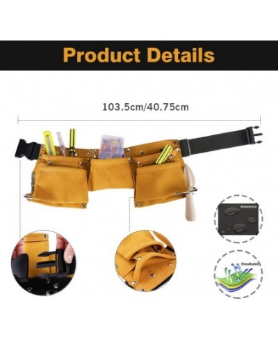 Greatstar Kids Tool Belt Construction Tool Belt Child's Tool Apron Candy Pouch for Youth Dress Up and Costume (Yellow) $44.63...