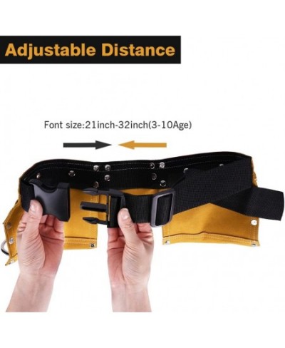 Greatstar Kids Tool Belt Construction Tool Belt Child's Tool Apron Candy Pouch for Youth Dress Up and Costume (Yellow) $44.63...