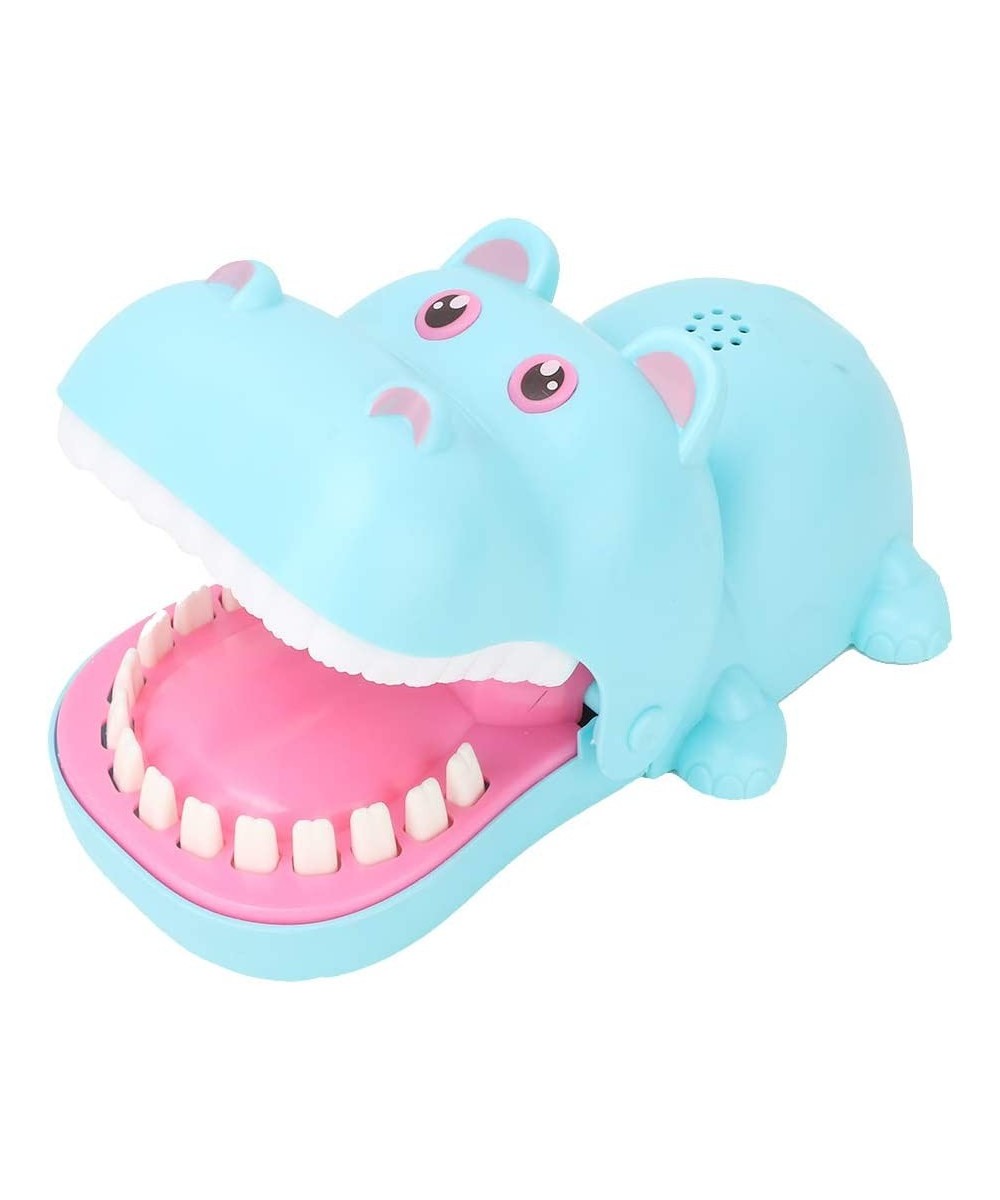 Portable Cartoon Hippo Mouth with Teeth Toy Bite Finger Board Game Kids Toys (Blue) $38.85 - Gags & Practical Joke Toys