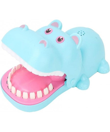 Portable Cartoon Hippo Mouth with Teeth Toy Bite Finger Board Game Kids Toys (Blue) $38.85 - Gags & Practical Joke Toys