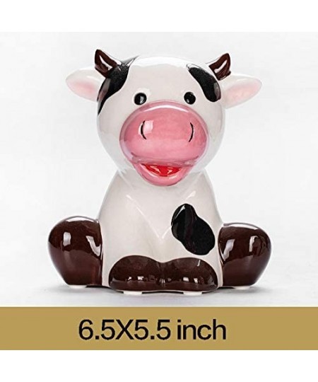 Ceramic Cow Money Bank Piggy Bank Ornament Home Decoration $38.41 - Kids' Money Banks