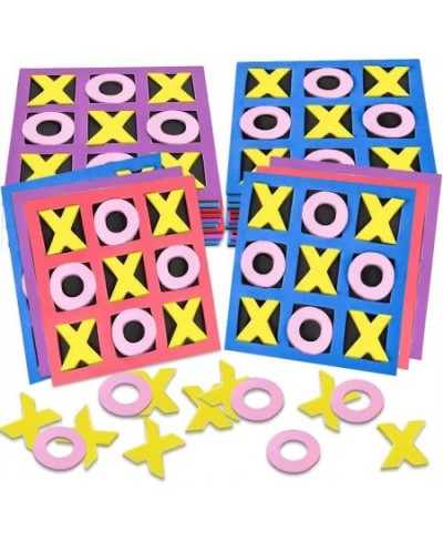 Foam Tic Tac Toe Mini Board Games Set of 24 Colorful Family Games for Hours of Brain-Building Fun Great as Travel Games Learn...