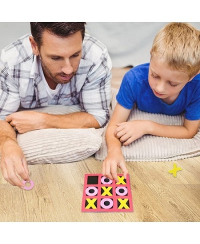 Foam Tic Tac Toe Mini Board Games Set of 24 Colorful Family Games for Hours of Brain-Building Fun Great as Travel Games Learn...