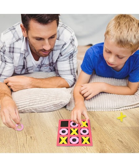 Foam Tic Tac Toe Mini Board Games Set of 24 Colorful Family Games for Hours of Brain-Building Fun Great as Travel Games Learn...