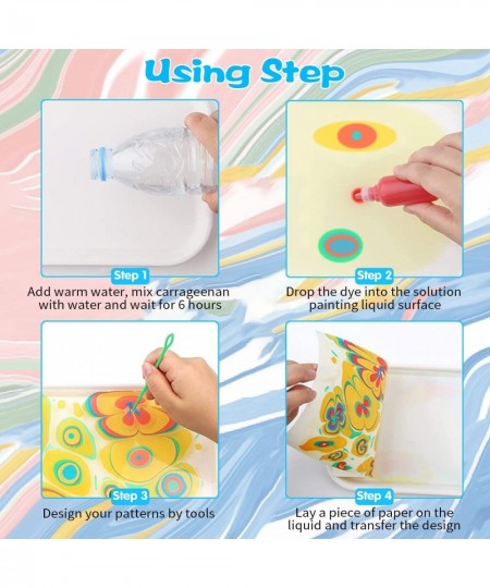 Water Marbling Paint Kit for Kids 12 Colors Water Art Paint Set for Girls & Boys Ages 6-12 DIY Marble Painting Kits STEM Toys...