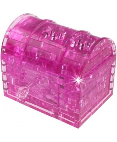 3D Crystal Puzzle Treasure Box Toy DIY Stereoscopic Puzzle Building Block Storage 47 PCS (Pink) $23.29 - 3-D Puzzles