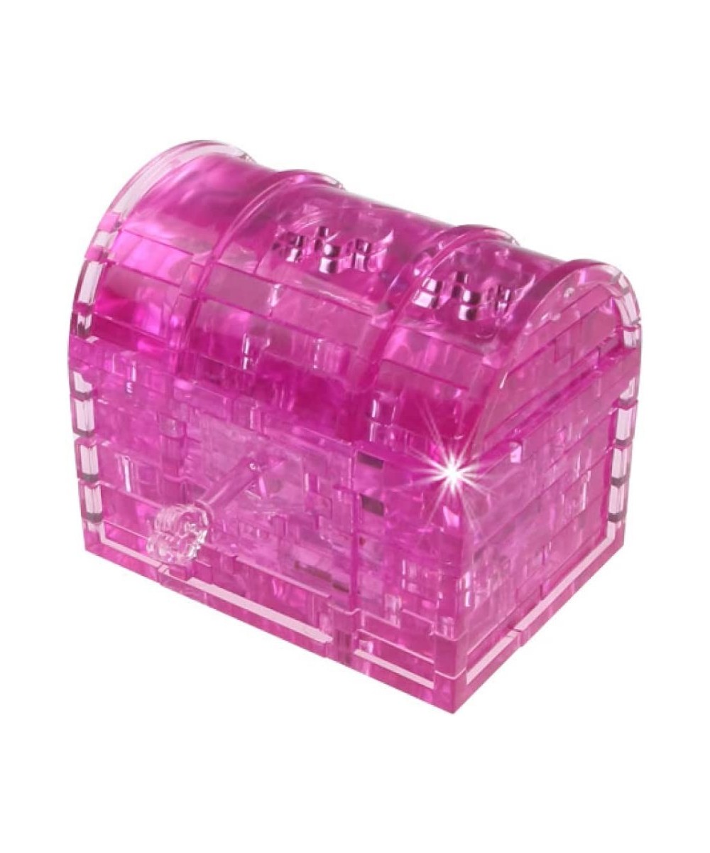 3D Crystal Puzzle Treasure Box Toy DIY Stereoscopic Puzzle Building Block Storage 47 PCS (Pink) $23.29 - 3-D Puzzles