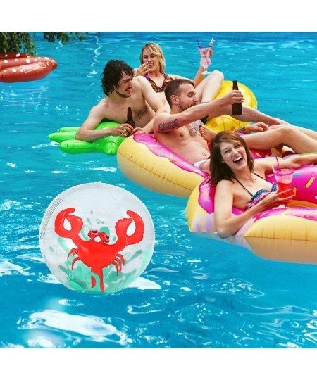 Amor 3 Pieces 3D Beach Balls 13 Inch Inflatable Beach Ball for Kids Pool Toy Balls for Summer Beach Pool Party Favor Home Dec...