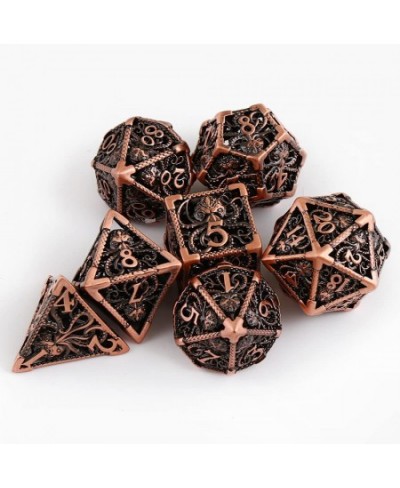 Metal Dice 7 DND Hollow Metal Dice Cthulhu Design Polyhedron Dice Set for Role Playing Games D&D Dice MTG Pathfinder D&D Dice...