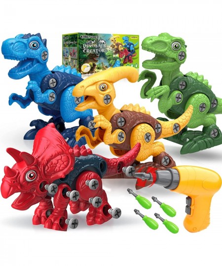 Dinosaur Toys for 3 4 5 6 7 Year Old Boys Take Apart Toys with Electric Drill for Kids STEM Educational Construction Building...