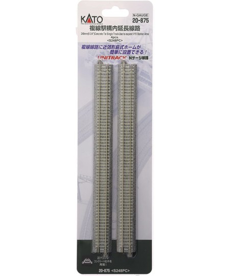 KAT20875 N 9-3/4" Trk Straight Concrete Tie V15 Expander(4) $19.37 - Toy Vehicle Playsets